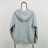 Vintage Nike Heavyweight Zip Hoodie Grey Large