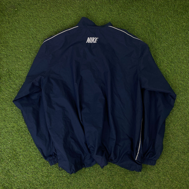 Vintage Nike Piping Tracksuit Set Windbreaker + Joggers Blue XXL