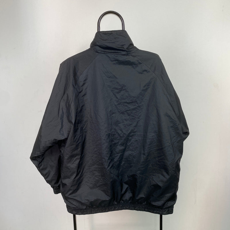 Vintage Nike Reversible Fleece Coat Jacket Black XL