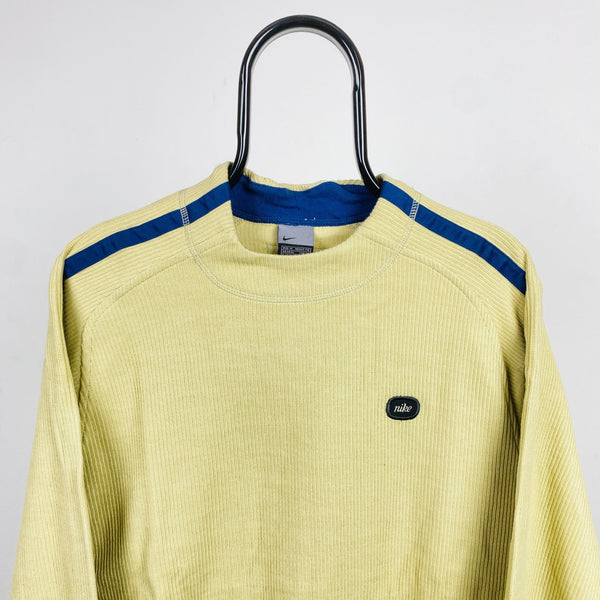 Vintage Nike Sweatshirt Yellow Medium