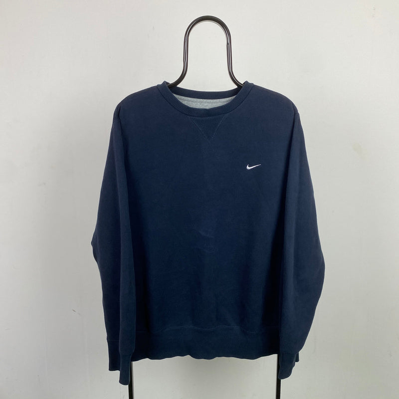 Vintage Nike Heavyweight Sweatshirt Blue XL