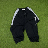 Vintage Nike Clima-Fit Tracksuit Jacket + Joggers Set Black Small