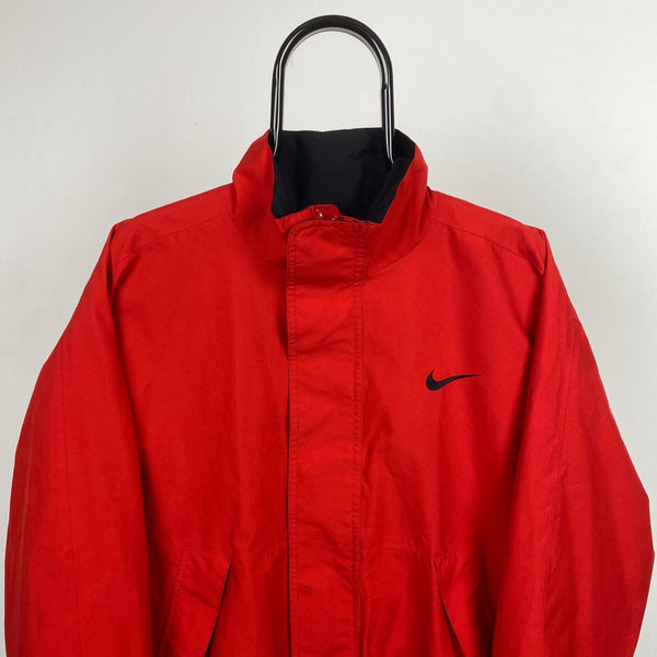 Vintage Nike Storm-Fit Coat Jacket Red Medium