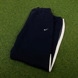 Vintage Nike Cotton Joggers Blue Large