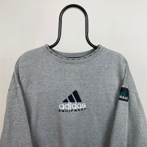 Vintage Adidas Equipment Sweatshirt Grey Large