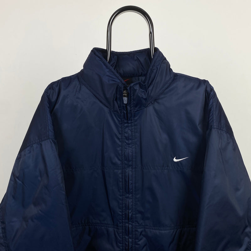 Vintage Nike Down Puffer Jacket Blue XXL