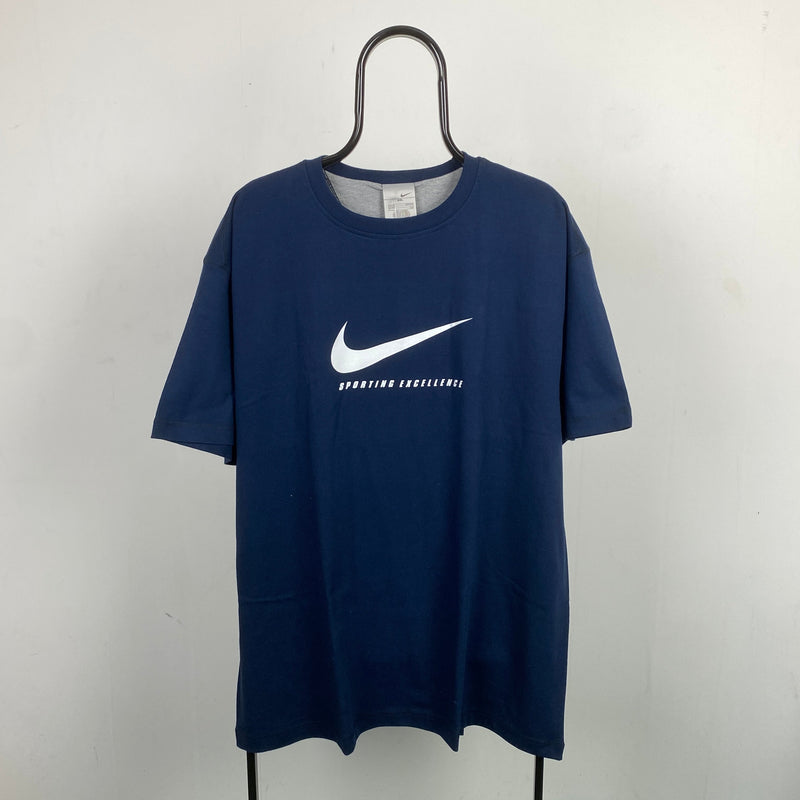 Vintage Nike T-Shirt Blue XXL