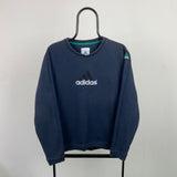 Vintage Adidas Equipment Sweatshirt Blue Small