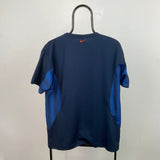 Vintage Nike Football Shirt T-Shirt Blue Medium