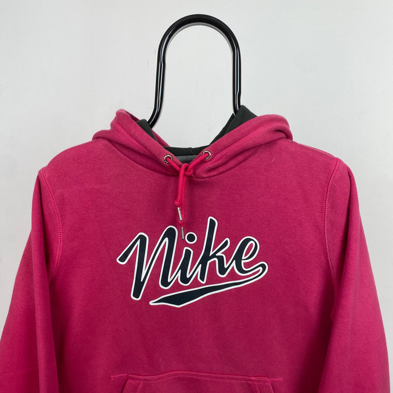 Vintage Nike Hoodie Pink Medium