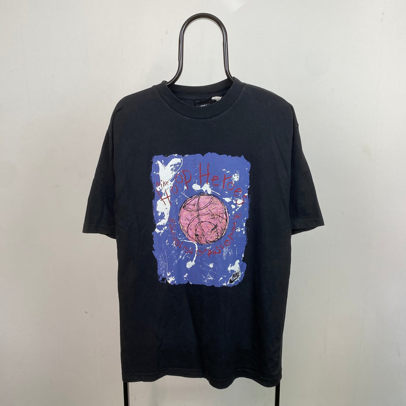 Vintage Nike Hoop Heroes T-Shirt Black Medium