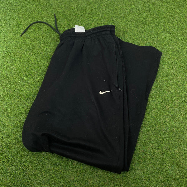 Vintage Nike Zip Pocket Joggers Black XXL