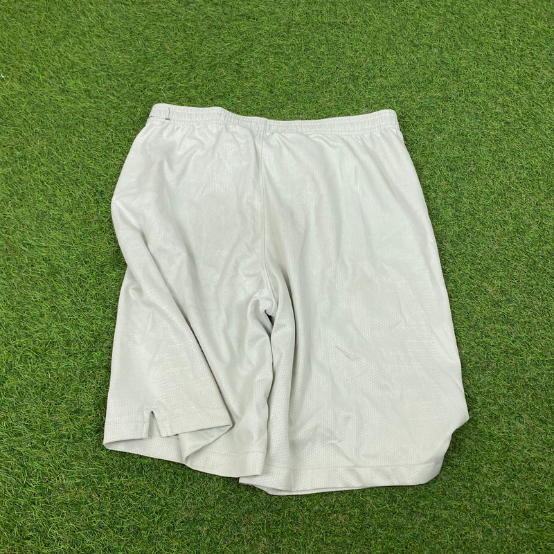 Vintage Nike PSG Football Shorts Grey Small