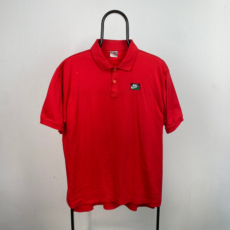 Vintage Nike Polo Shirt T-Shirt Red XL