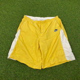 Vintage Nike Shorts Yellow Medium