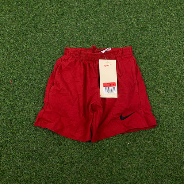 Vintage Nike Cotton Shorts Red XXS