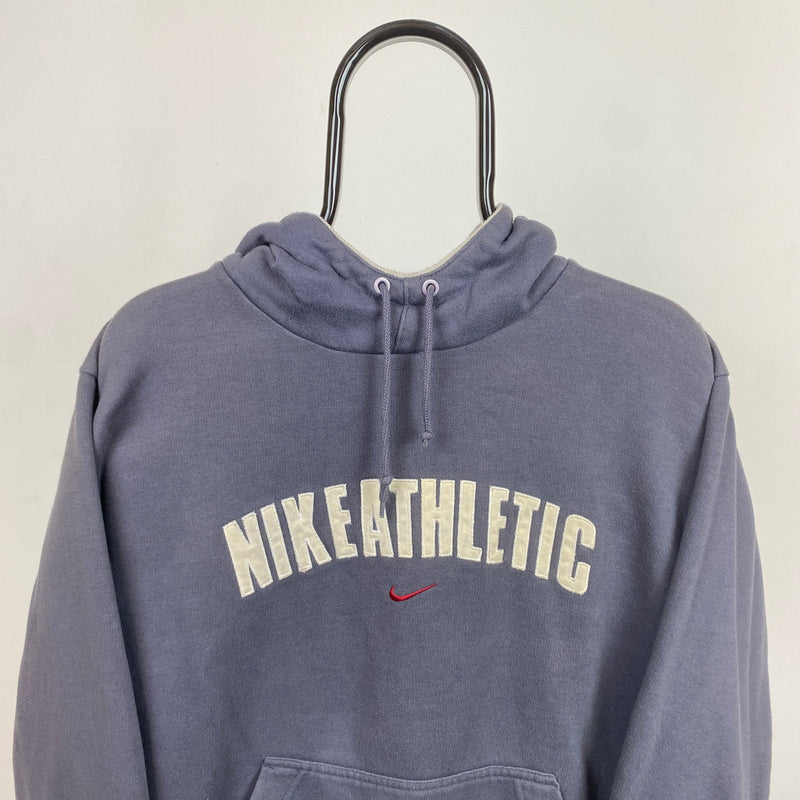 Vintage Nike Athletic Hoodie Blue Small