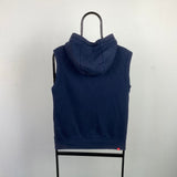 Vintage Nike Sleeveless Hoodie Blue Small