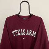 Vintage Nike Team Texas Sweatshirt Red XL