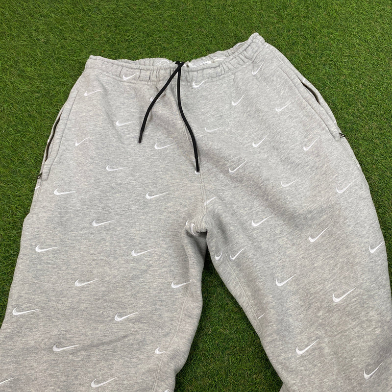 Vintage Nike Cotton Joggers Grey Small