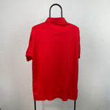 Vintage Nike Polo Shirt T-Shirt Red XL