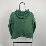 Vintage Nike 1/4 Zip Hoodie Green Small