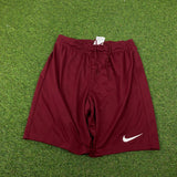 Vintage Nike Football Shorts Red Large