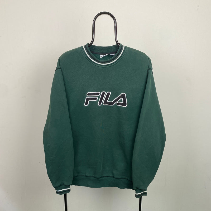 Retro Fila Sweatshirt Green Medium