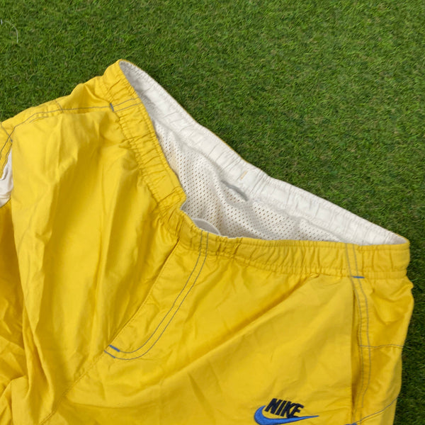 Vintage Nike Shorts Yellow Medium