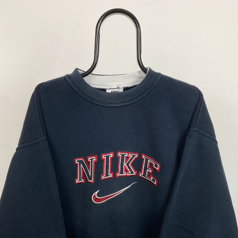 Retro Nike Sweatshirt Blue XXL