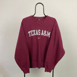 Vintage Nike Team Texas Sweatshirt Red XL