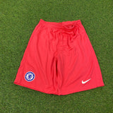 Vintage Nike Chelsea Football Shorts Pink Small