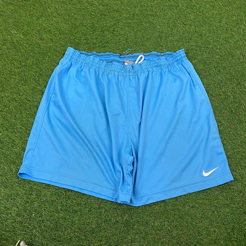 Vintage Nike Football Shorts Blue XL