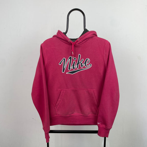 Vintage Nike Hoodie Pink Medium