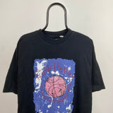 Vintage Nike Hoop Heroes T-Shirt Black Medium