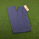 Vintage Nike Cotton Joggers Blue Small