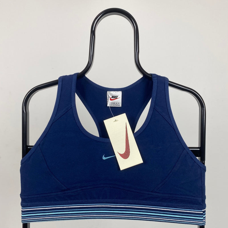 Vintage Nike Women’s Sports Bra T-Shirt Blue Large