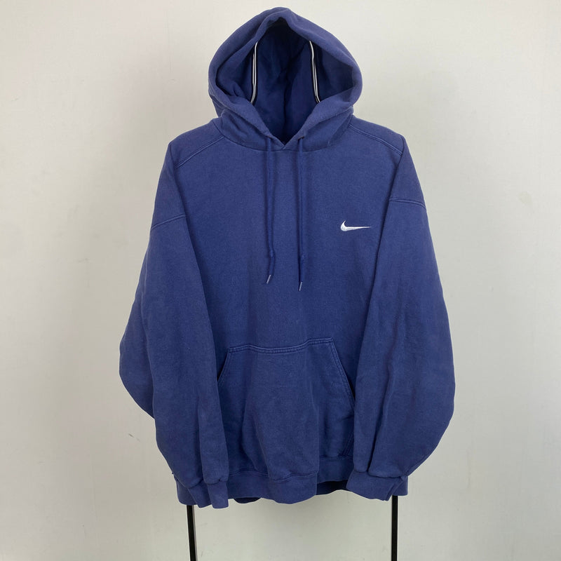 Vintage Nike Heavyweight Hoodie Blue XL