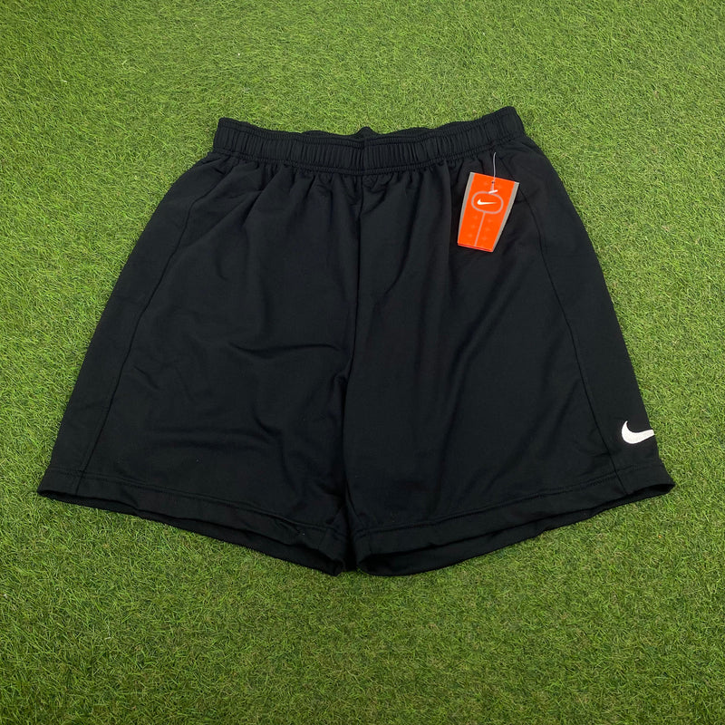 Vintage Nike Nylon Football Shorts Black XL