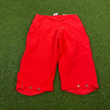 Vintage Nike ACG Cargo Shorts Red Medium