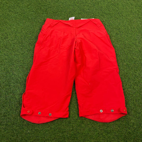 Vintage Nike ACG Cargo Shorts Red Medium