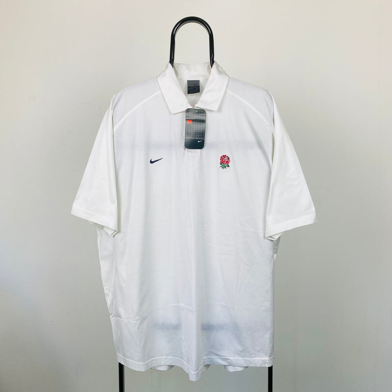 Vintage Nike 2003 England Rugby T-Shirt White XXL