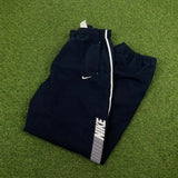 Vintage Nike Piping Joggers Blue Small