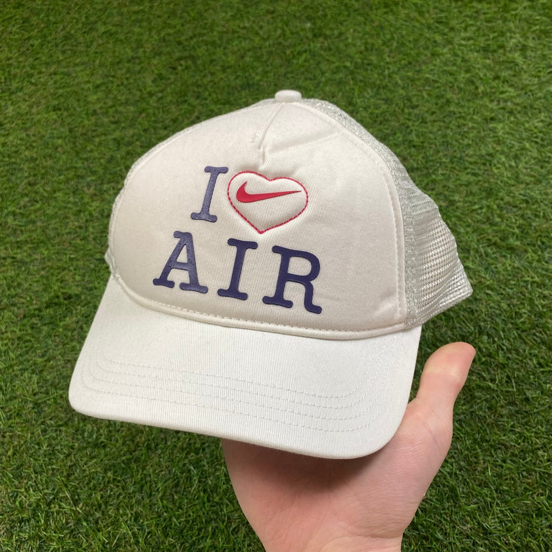 Vintage Nike Air Trucker Mesh Hat White