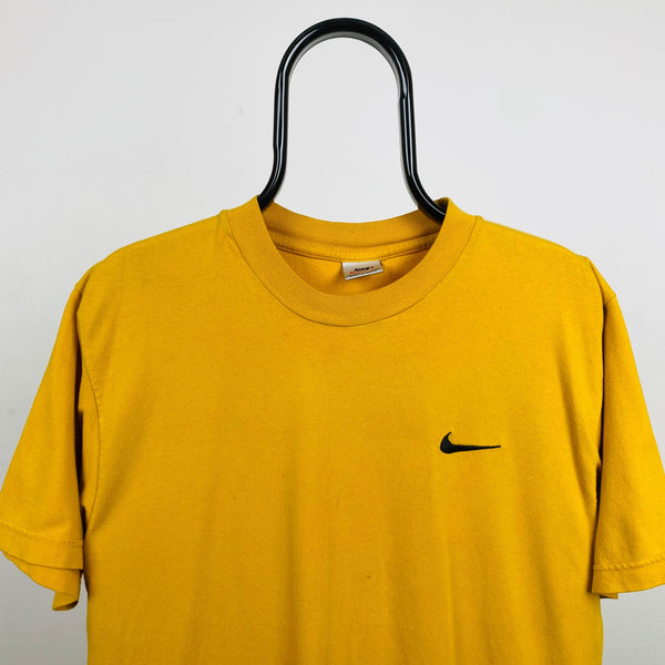 Vintage Nike T-Shirt Yellow Small