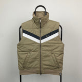 Vintage Nike Padded Gilet Jacket Brown Medium