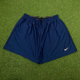 Vintage Nike Nylon Shorts Blue XXL