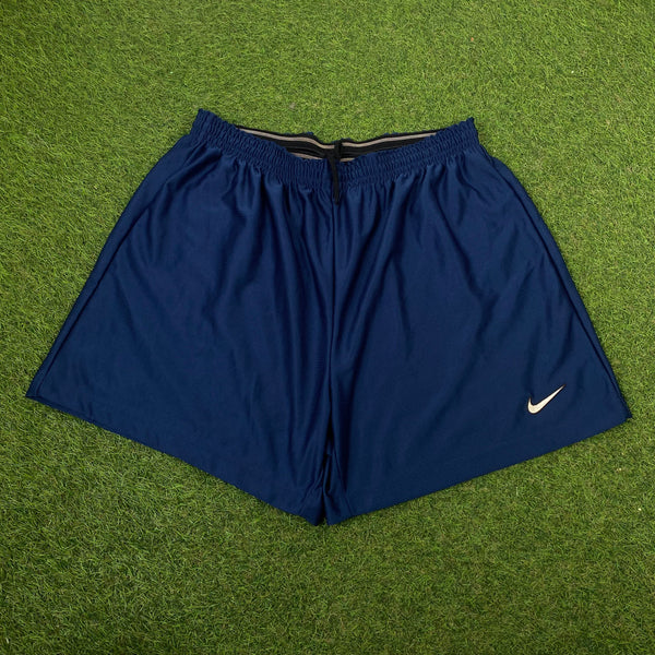 Vintage Nike Nylon Shorts Blue XXL