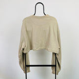 Vintage Nike Cropped Sweatshirt Brown XXL