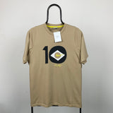 Vintage Nike Ronaldinho T-Shirt Brown Small